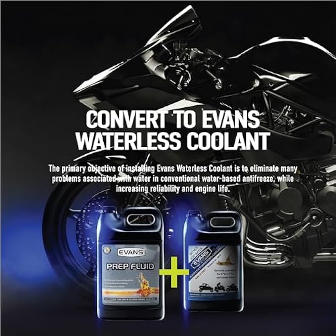 EVANS COOLANT EC72064-2 EC41001 POWERSPORTS WATERLESS COOLANT AND PREP FLUID COMBO PACK, 2 GALLON WITH FUNNEL - Image 5
